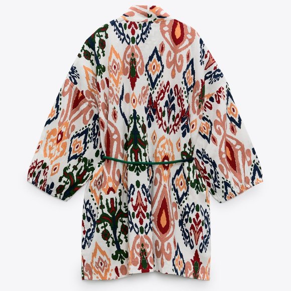 ZARA | Printed Pocket Kimono - Picture 6 of 8